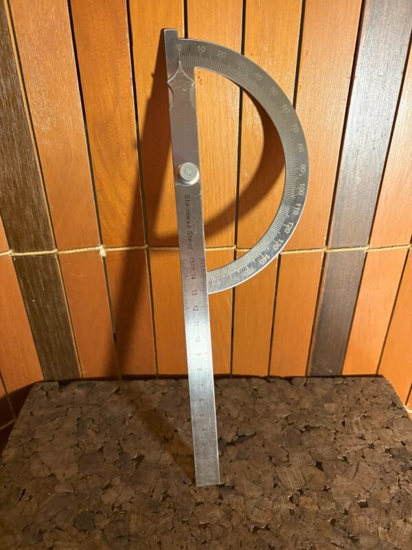 180° Stainless Steel Protractor Goniometer - Image 2