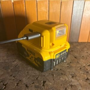 USB and Light Adapter for Dewalt 18V Batteries